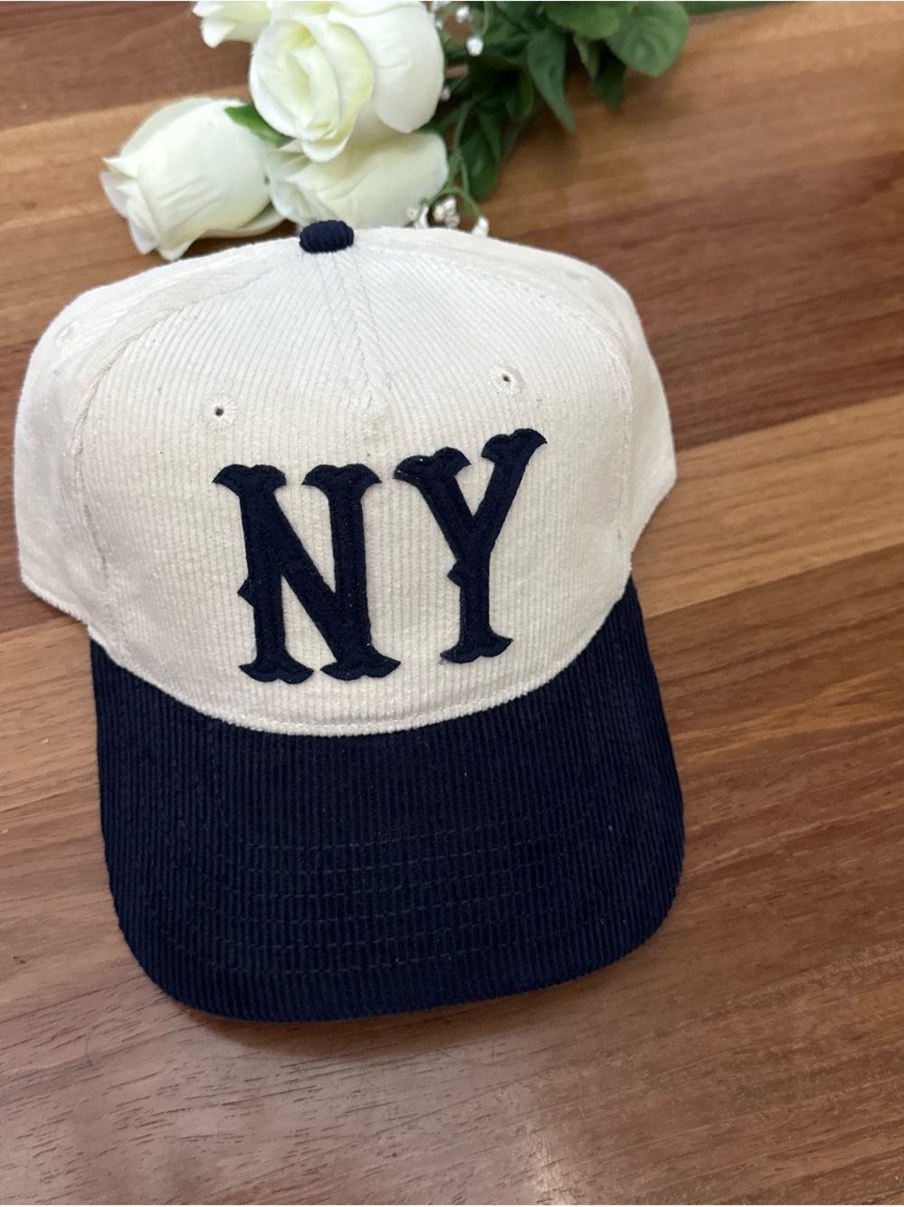 MAD Engine Off-White Cotton Baseball Cap